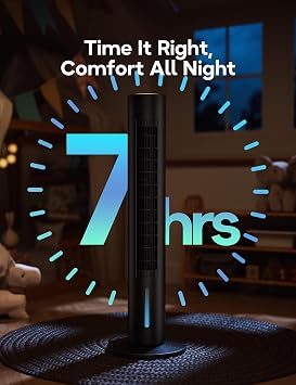 Windowless Portable Air Conditioner, 35.2 Evaporative Air Cooler for Room No Window, 7H Timer, 4 Modes, Remote Control, 140 Max Oscillating, Large Water Tank, Quiet AC Unit for Bedroom, Black