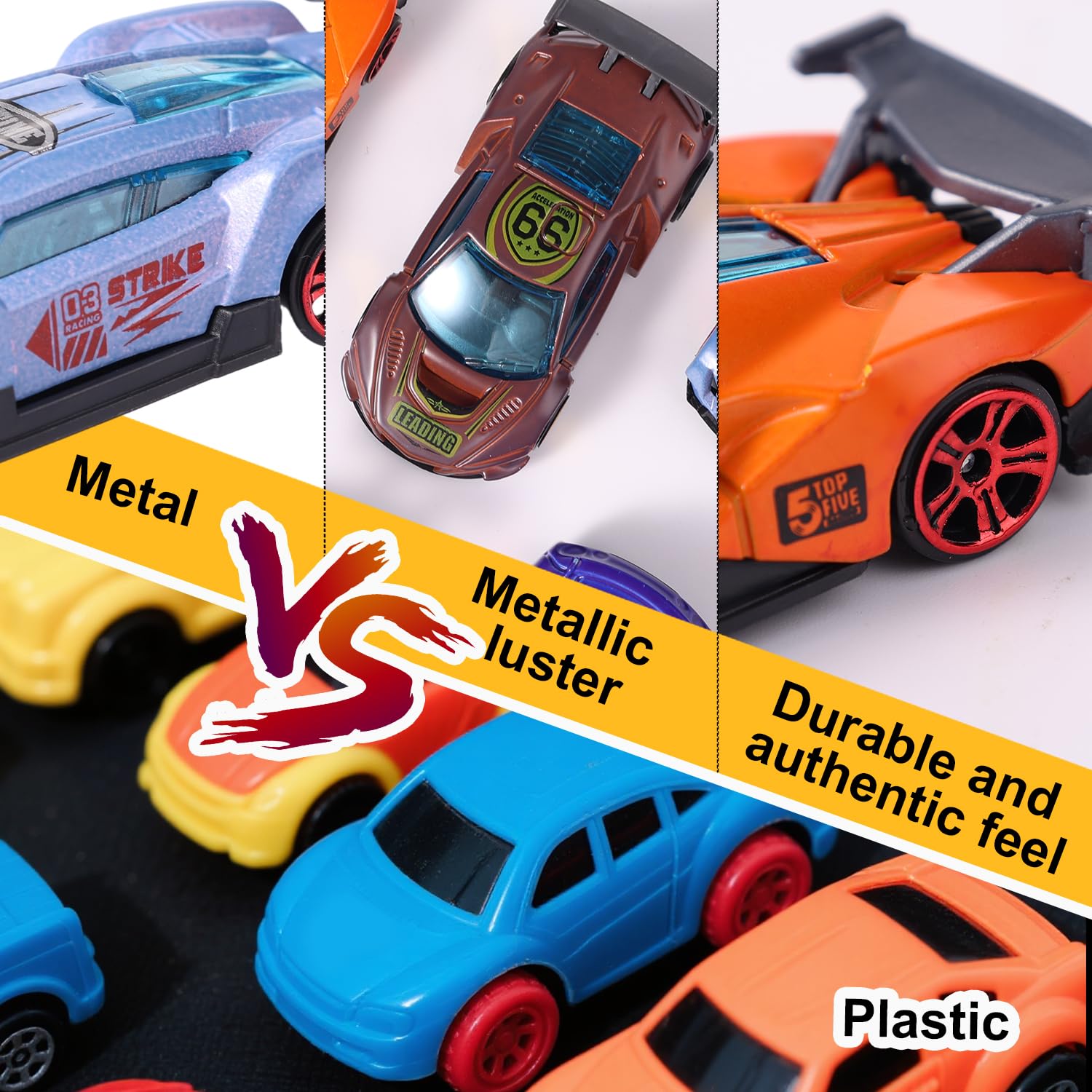 Sinbana 6pcs Color Changing Cars Bath Toys for Kids Ages 4-8 - Image 3