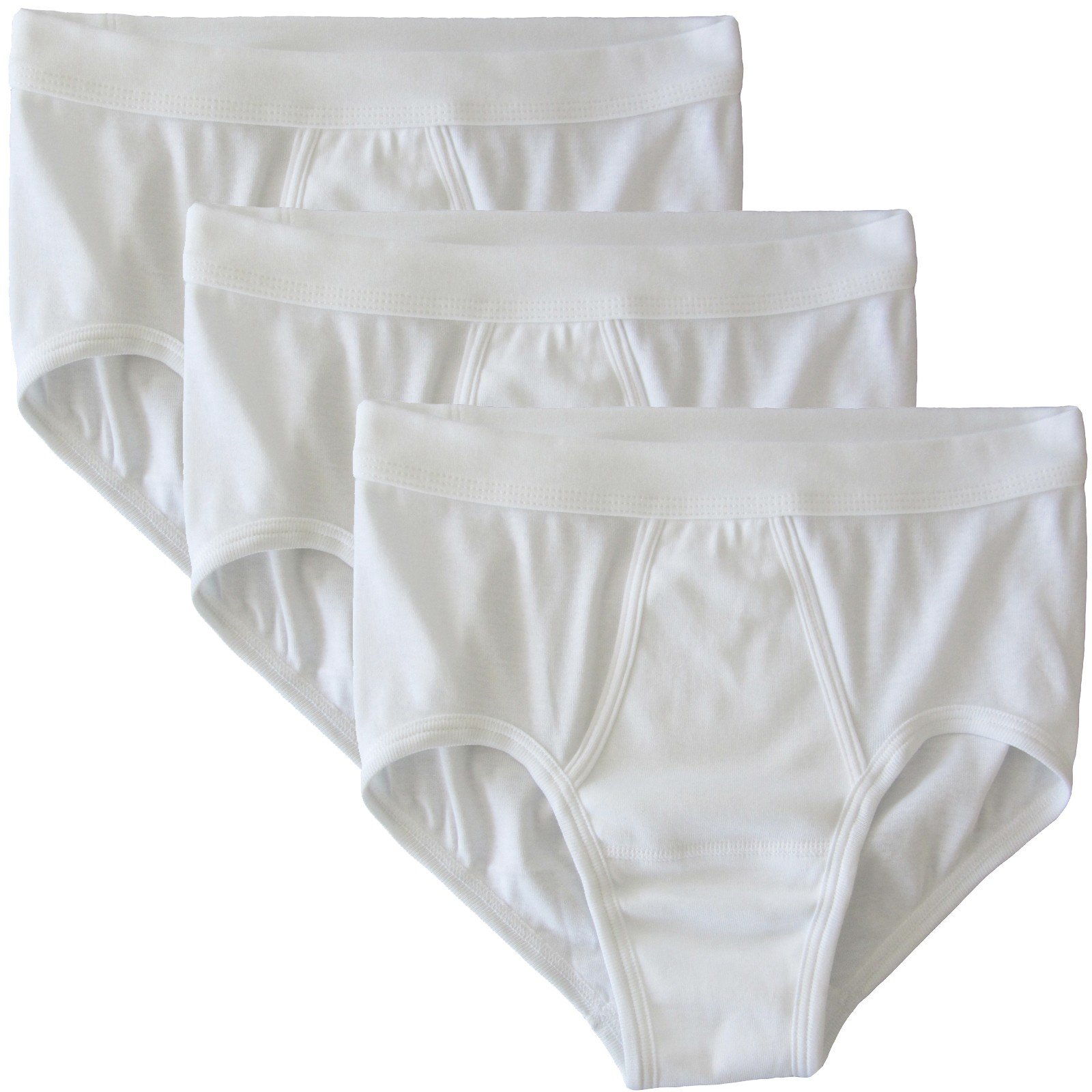 HERMKO 3240 Lot de 3 Slip Homme avec Ouverture Fine côte en 100% Coton Biologique Lavable à 60°C - Beaucoup Couleurs