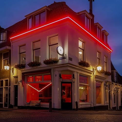 Miniatura 7 de GZBtech Tira de luces LED flexibles de neón de 50 pies, CA 110-120 V, impermeable, 120 LEDsM, iluminación de neón conectable para decoración del