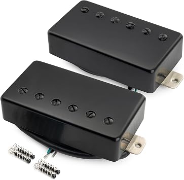 Musiclily Pro LP-CMHA Alnico 5 Humbucker Neck Bridge Pickups Set Black