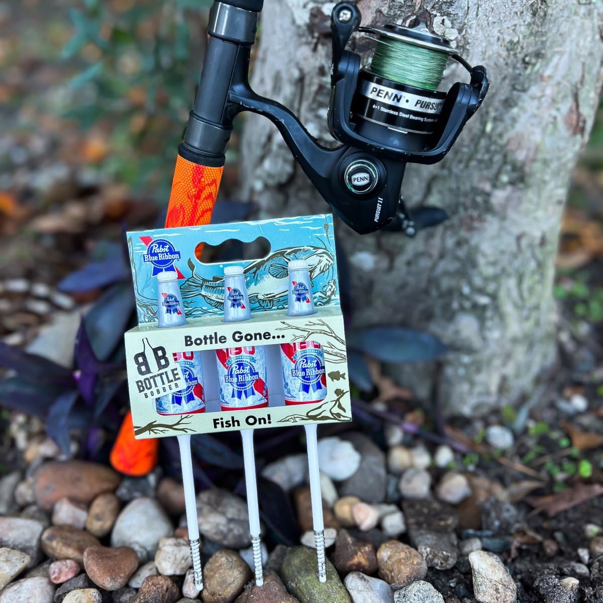 Southern Bell Brands 3-Pack Pabst Blue Ribbon Beer Bottle Fishing Bobbers – Spring Slip Bobbers for Trout and Bass Fishing