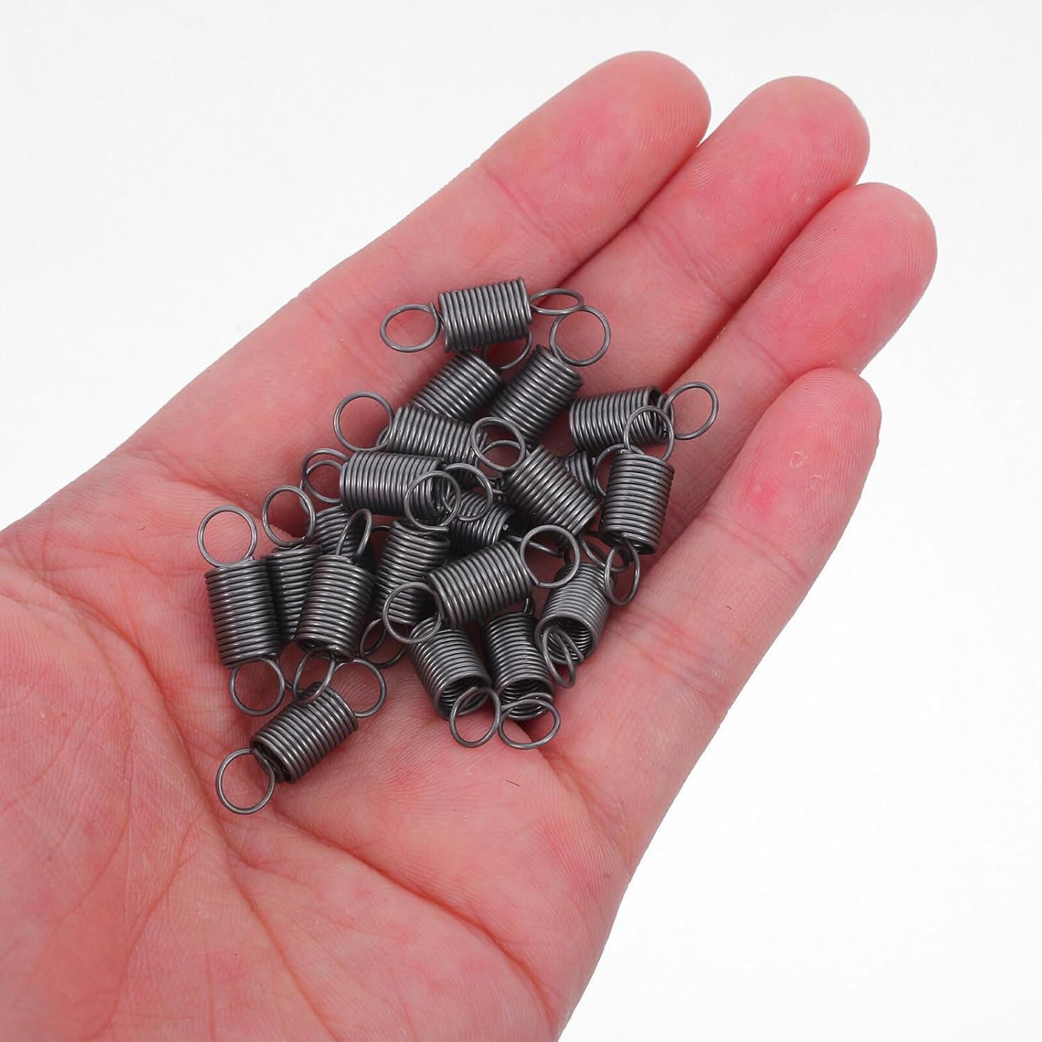 Garneck 20pcs Dual Hook Extension Springs Wire Diameter X Small Tension Springs for Industrial Garage Door Mechanical Repairs and Mop Handle Replacement