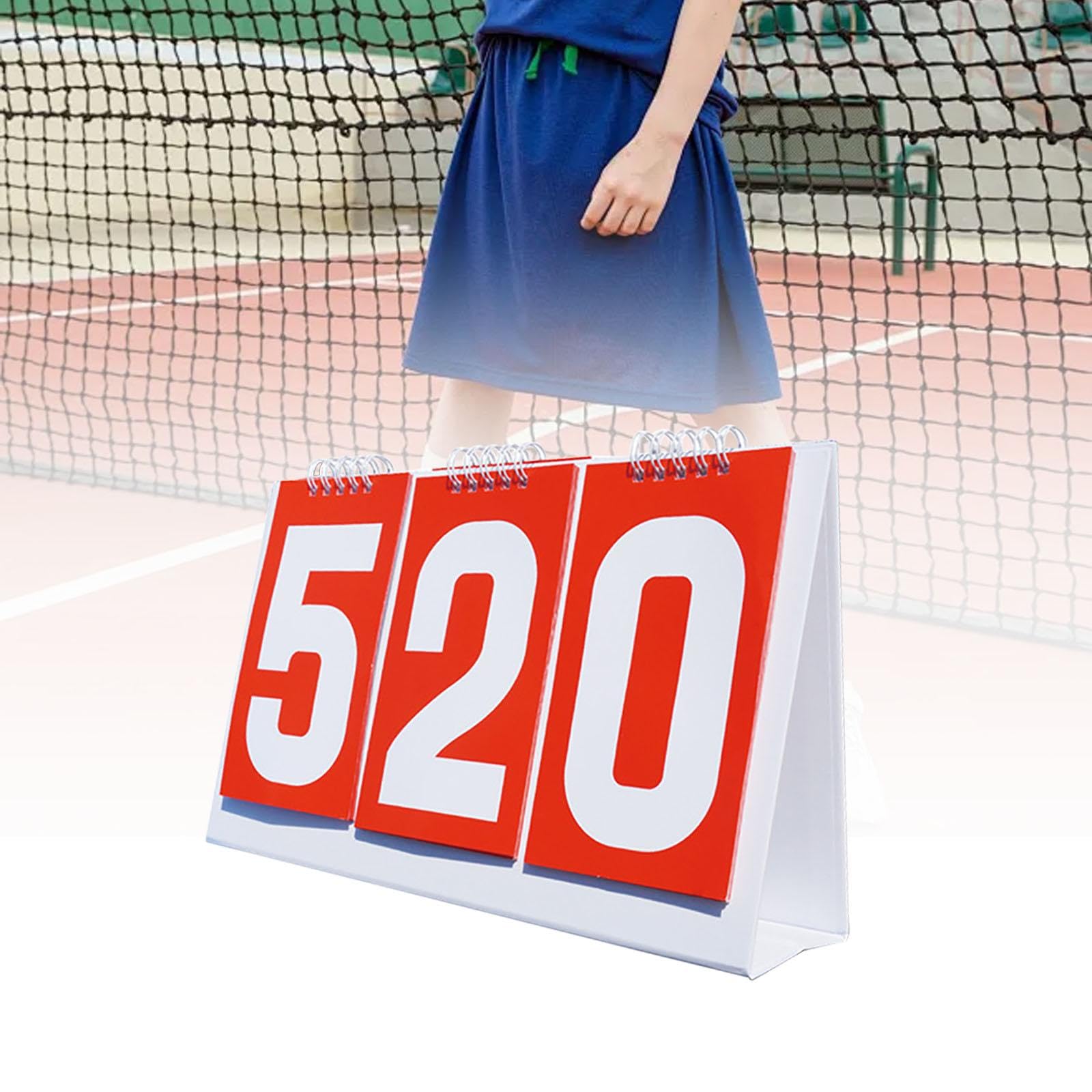 harayaa Tableau de Bord Flip Tableau de Bord Multi Sports Table 3 Chiffres Score Compteur de Score pour Le Volley-Ball Football