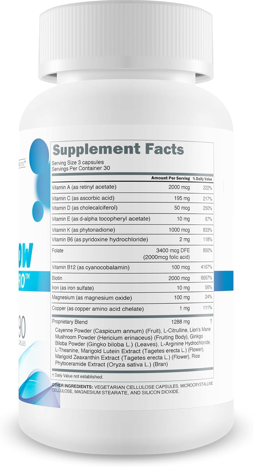 B12 Nerve Flo Pro - Our Best B12 Neuropathy Supplement - Nerve Damage Vitamins - Vitamin B12 Nerve Support Supplement - Magnesium for Muscles And Nerves - Repair Nerve Flow Okinawa Capsaicin Cayenne