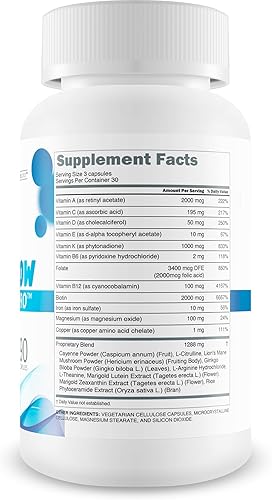 Miniatura 2 de B12 Nerve Flo Pro - Nuestro mejor suplemento de neuropatía B12 - Vitaminas de daño nervioso - Suplemento de apoyo nervioso vitamina B12 - Magnesio