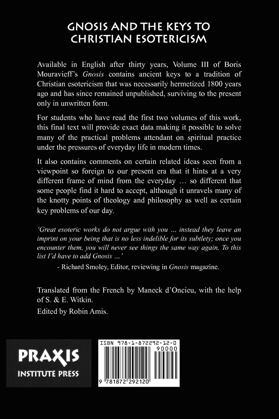 Gnosis Book Three, the Esoteric Cycle: Study and Commentaries on the Esoteric Tradition of Eastern Orthodoxy
