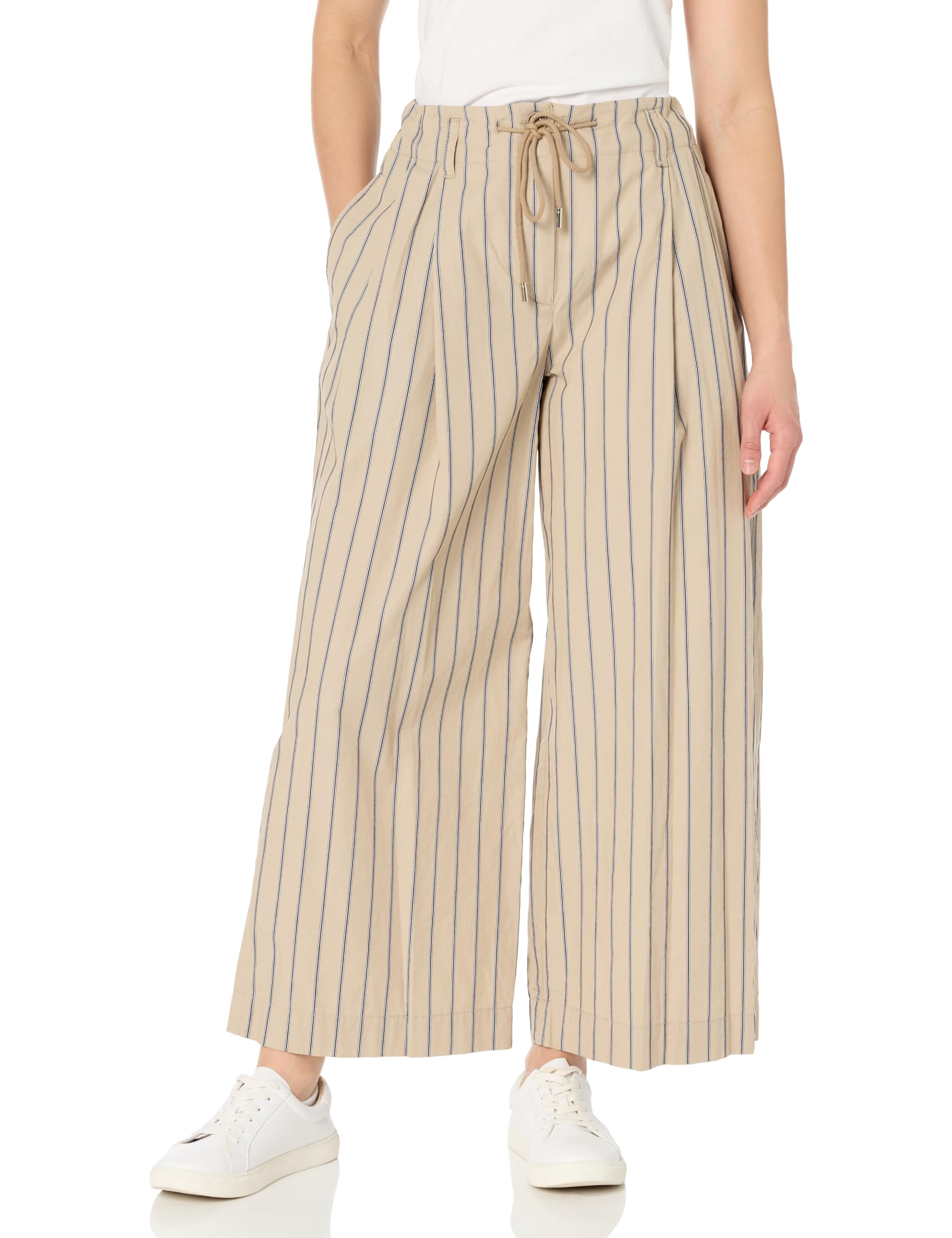 Nautica Womens Stripe Wide Leg Pants