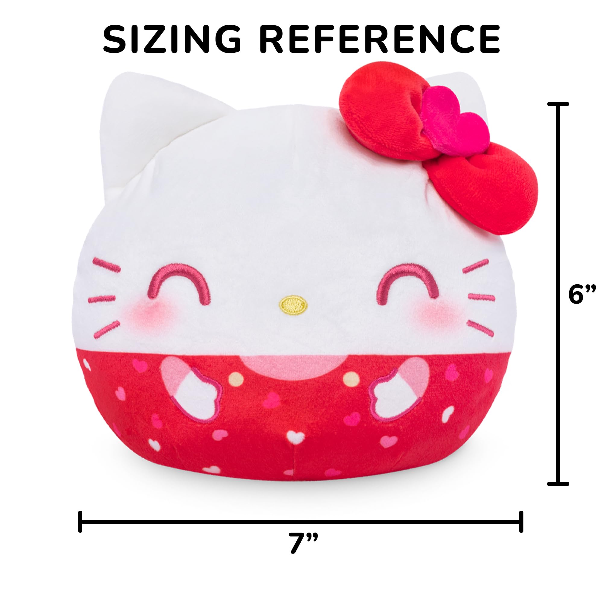 Amazon.com: TeeTurtle Reversible Hello Kitty Pink and Red 6 Inch