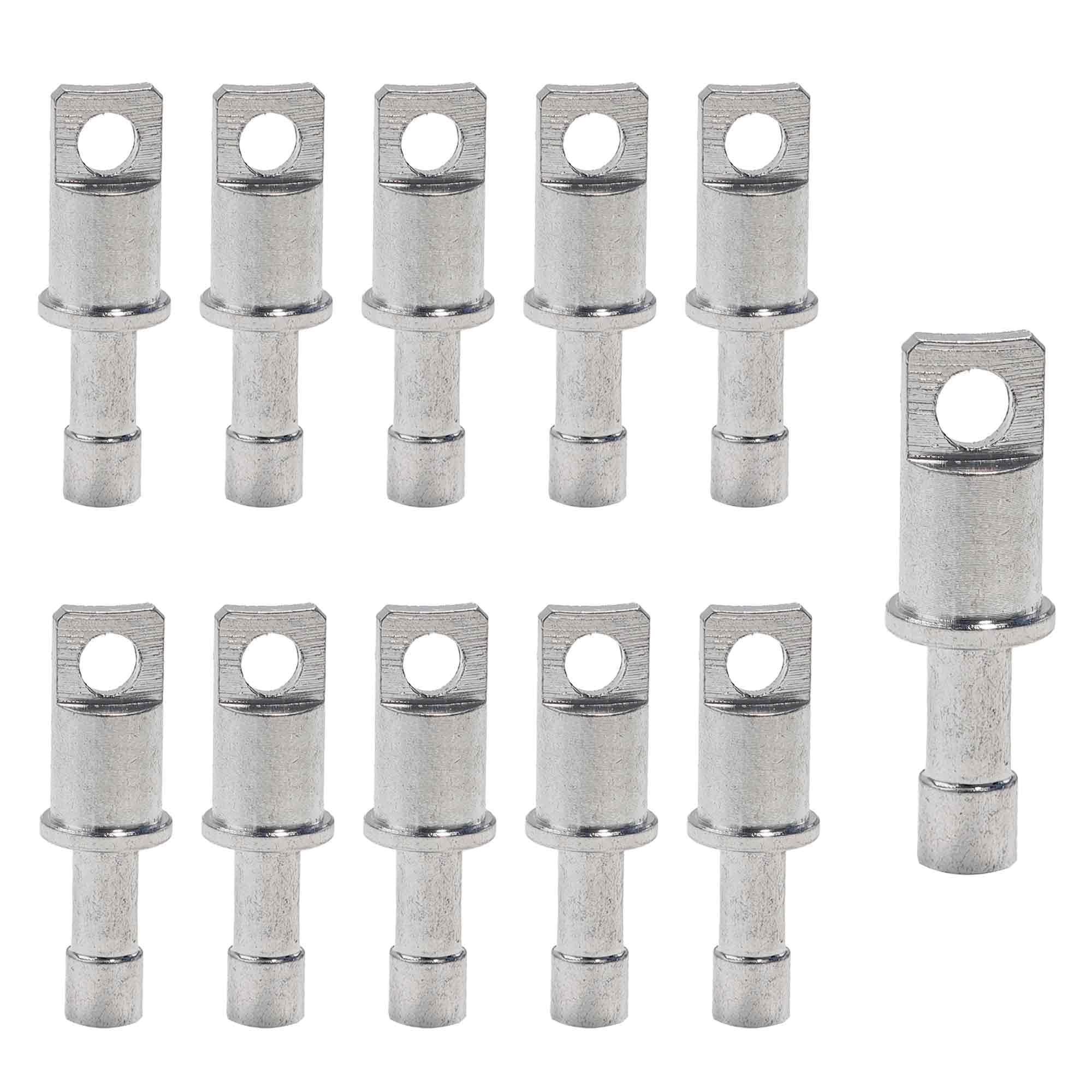 bociloy 10PCS Aluminum Alloy Tent Pole End Plugs, Universal Male Tips Replacement Accessories Lightweight Tent Pole Repair Sleeve for 11mm Camping Poles
