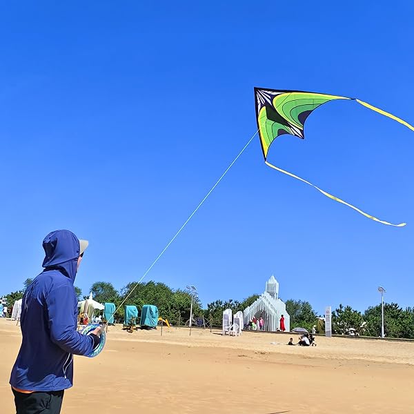 Simxkai Delta Kite for Kids and Adults, Easy to Fly for Beginners - 5