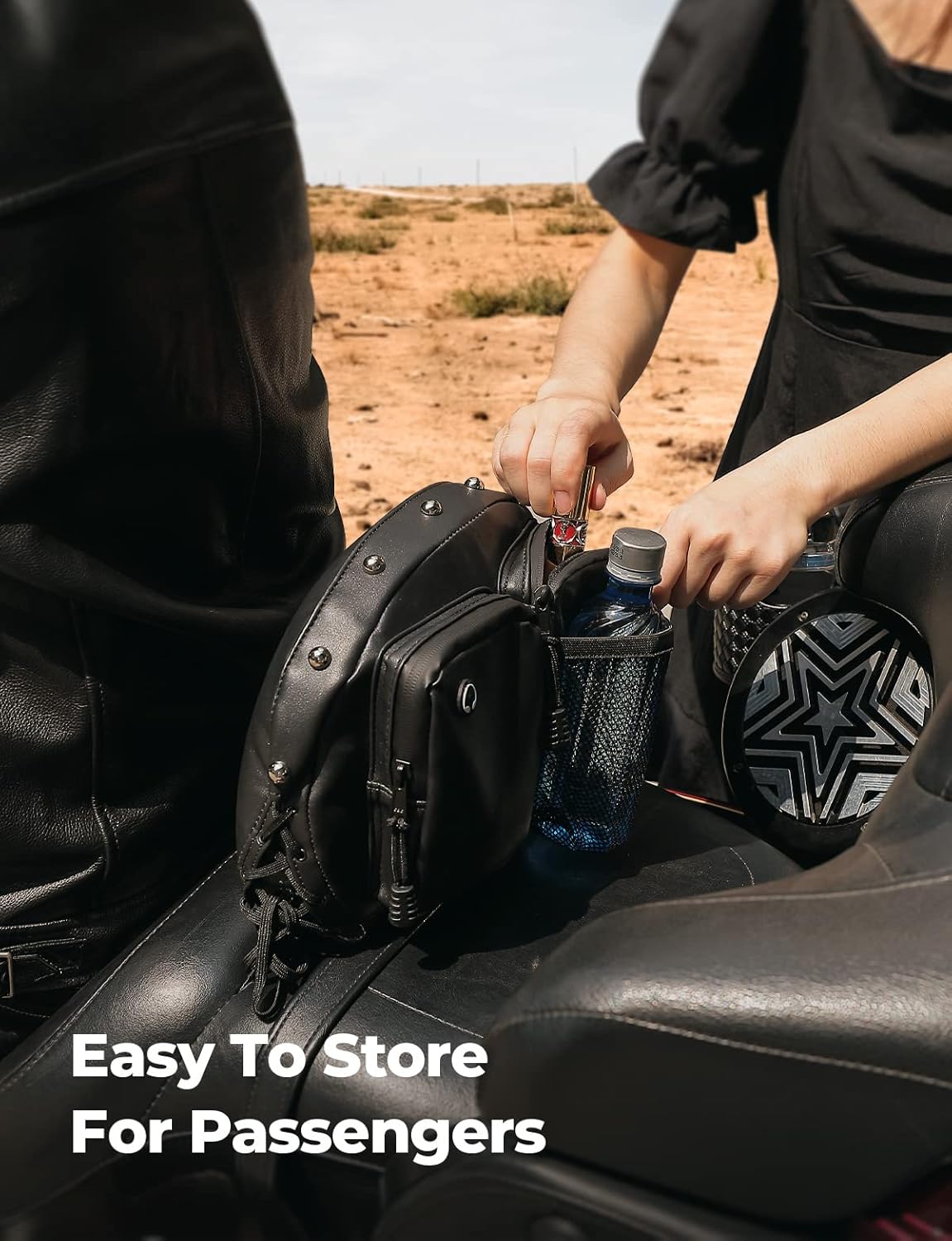 KEMIMOTO Motorcycle Backrest Bag Sissy Bar Driver Backrest Bags Organizer Kit Rider Back Rest Seat Pocket Compatible with CVO Road Glide Limited Tri Glide Touring Softail