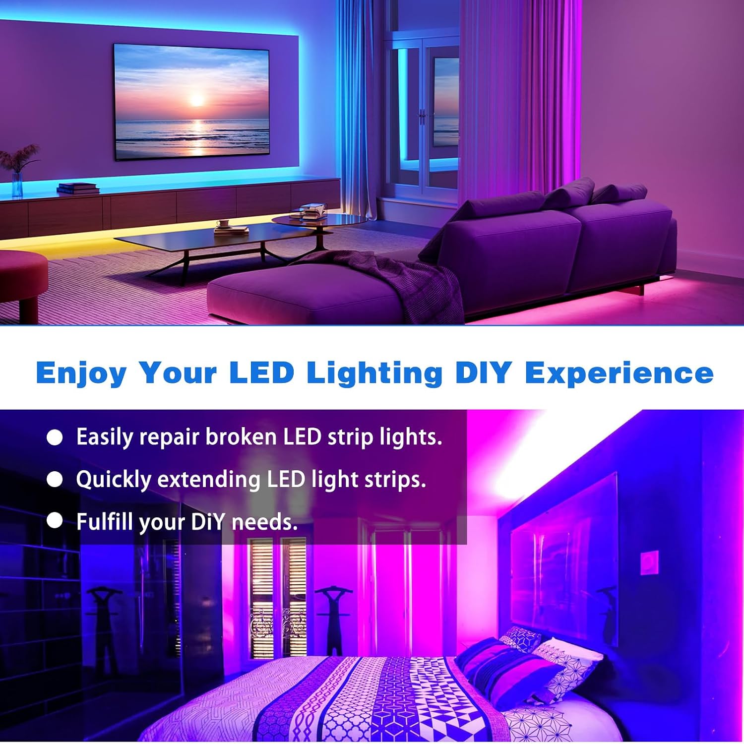 Hecila 4-Pin LED Strip Connectors 4-Pin LED Connectors for 8mm LEDs Strip 4 Pin Corner Light Connector Solderless 30PCS Solderless Unwired LEDs Light Connector Adapter Extension for DIY Lighting