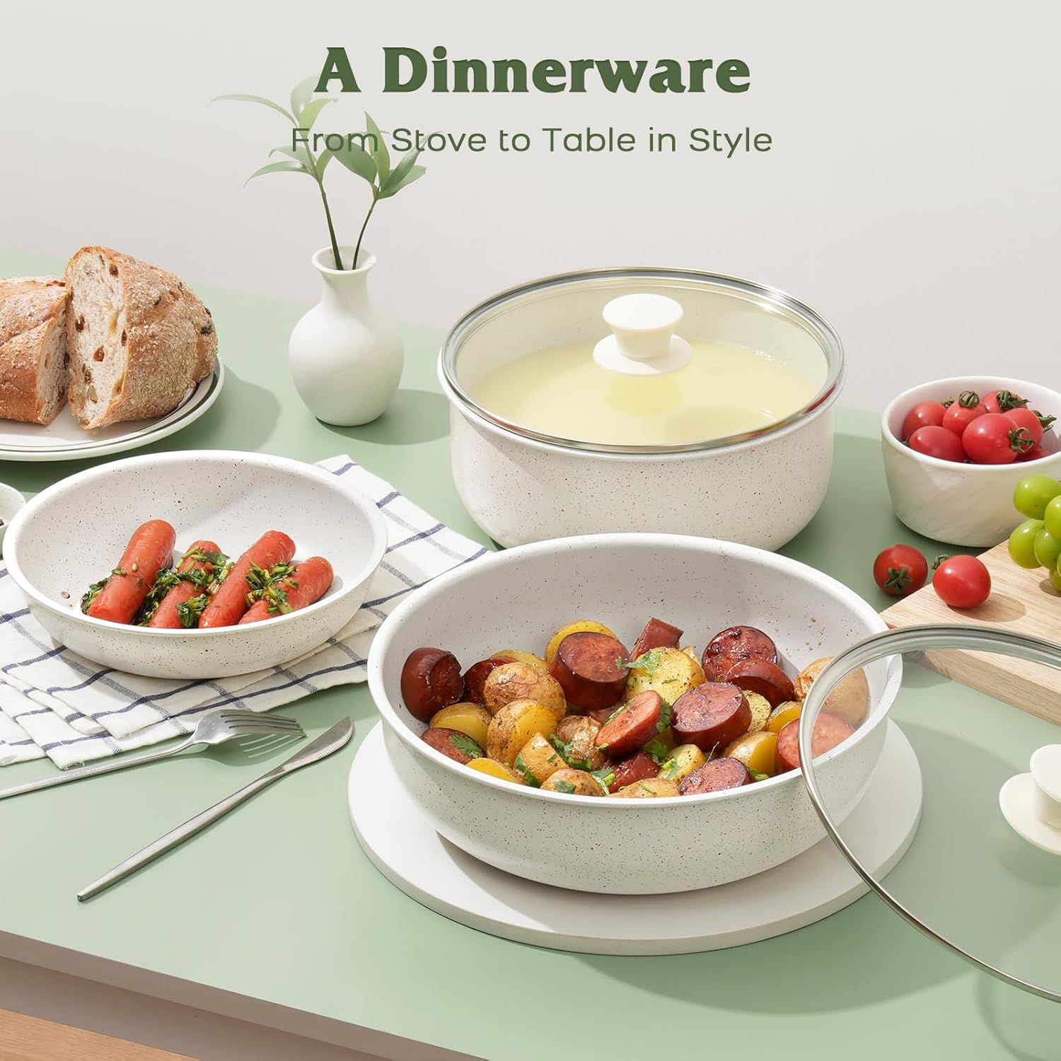 Sleek and Versatile Cookware for Any Meal