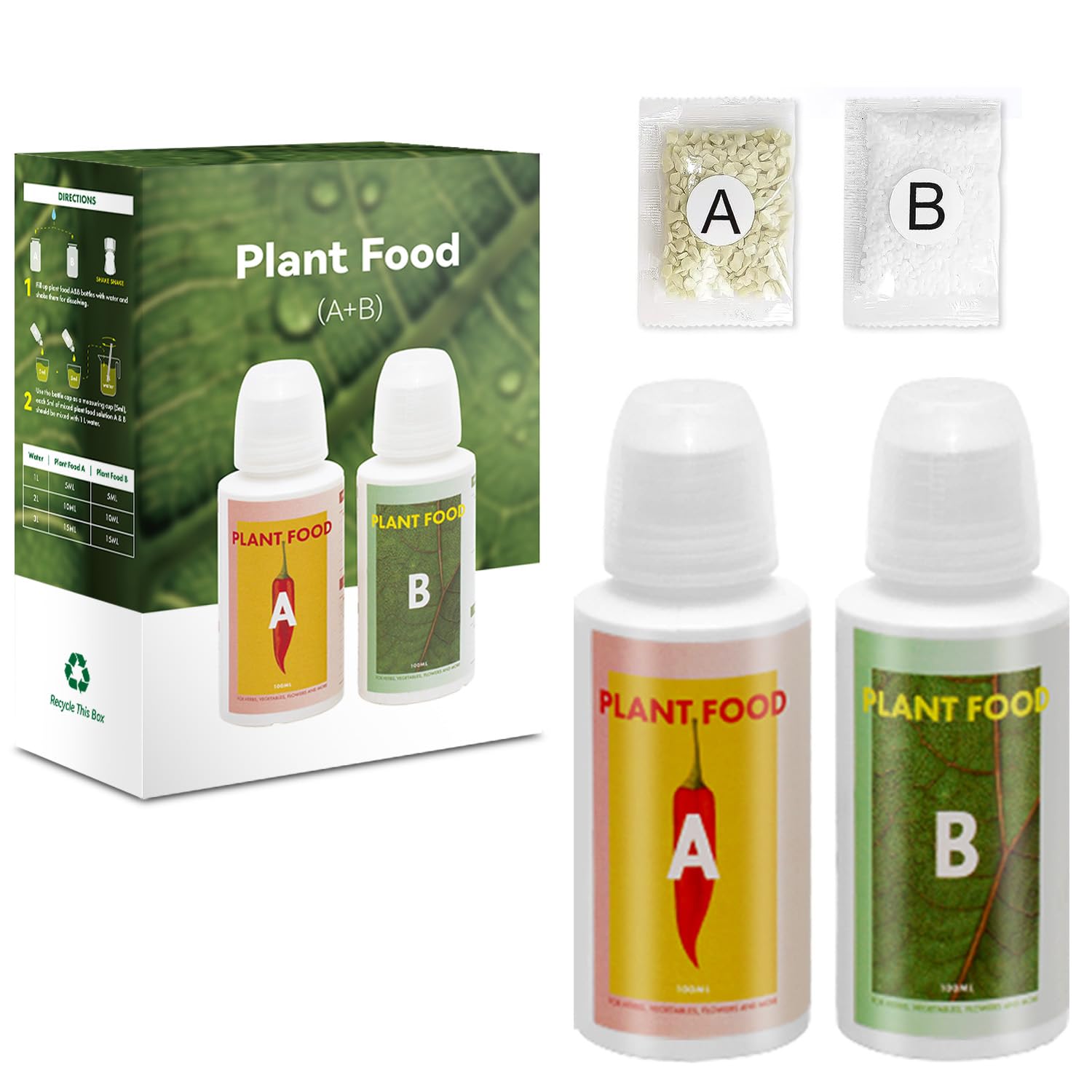 LYKO Plant Food Hydroponic Nutrients, A&B Plant Food