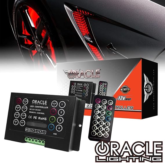 ORACLE الإضاءة 1706-504 ColorSHIFT 2.0 الأشعة تحت الحمراء وحدة تحكم عن بعد - مرتين الإخراج والتوسع، ثمانية فتحات الذاكرة مسبقا، يعمل مع المصابيح RGB
