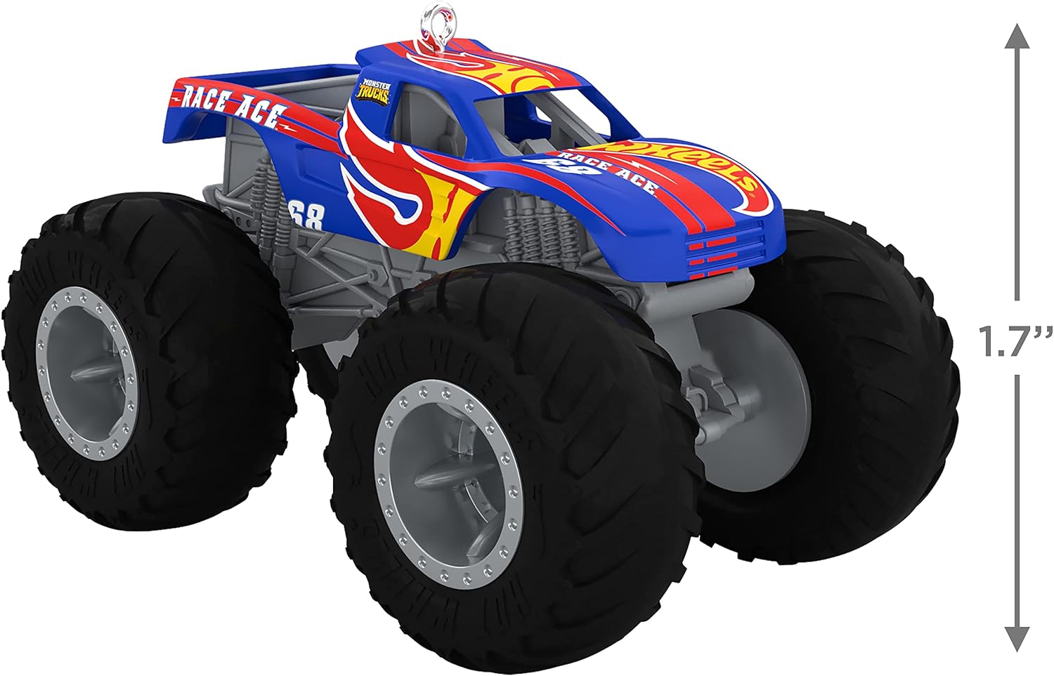Hallmark Keepsake Hot Wheels Monster Truck™ Race Ace™ Plastic Christmas Ornament