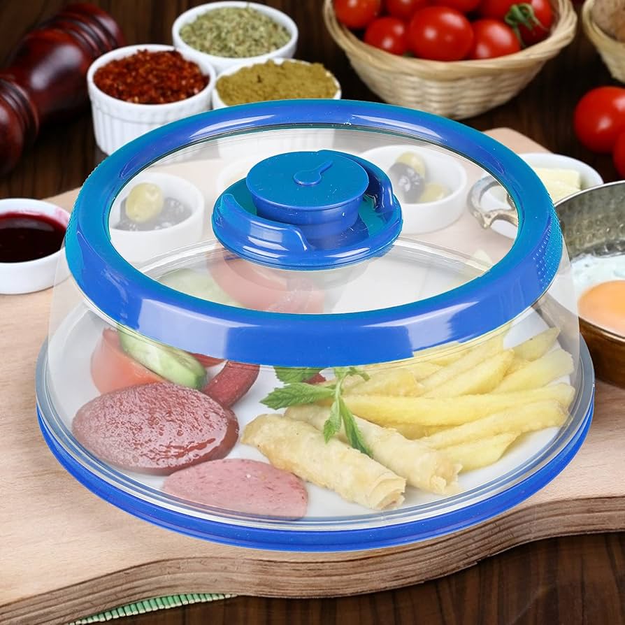 Cubierta Del Sellador De Alimentos Al Vacío, Sellador De Alimentos Hermético Al Vacío Universal Placa De Contenedor Placa De Recipiente De Alimentos Apretado Tapa De Plato Sellador De Alimentos Al Vac :