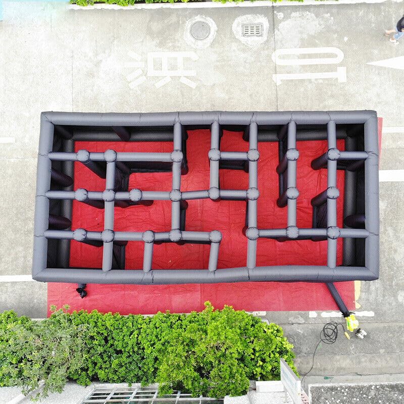 Giant Interactive Inflatable Bouncy Castle Maze - Halloween Haunted Labyrinth Game for Outdoor Fun (26ftx13ft with Blower) - Image 5