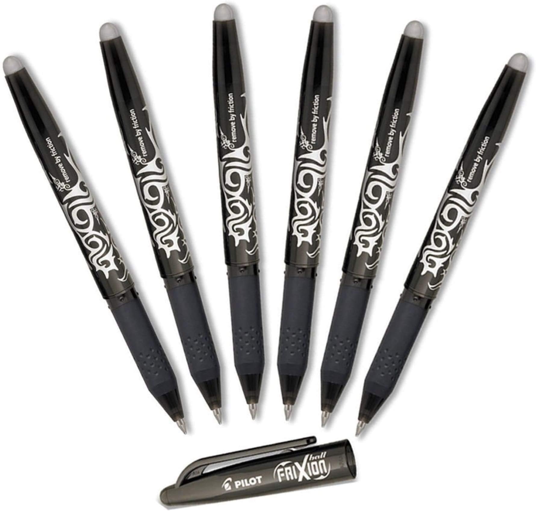 Pilot Frixion Erasable Rollerball Pen 0.7 mm Tip Black, Single Pen