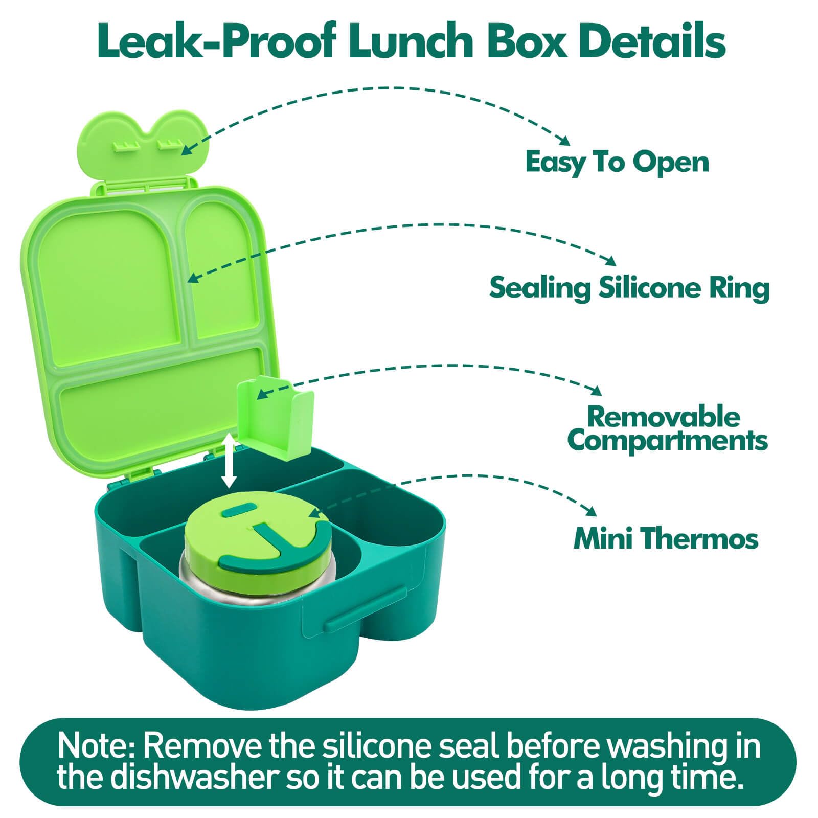 Lunch Box with Bento Box, with Leak Proof Thermo Food Jar, Preppy Corduroy Insulated Lunch Bag for Boys Girl Kids Teens School Travel Picnic