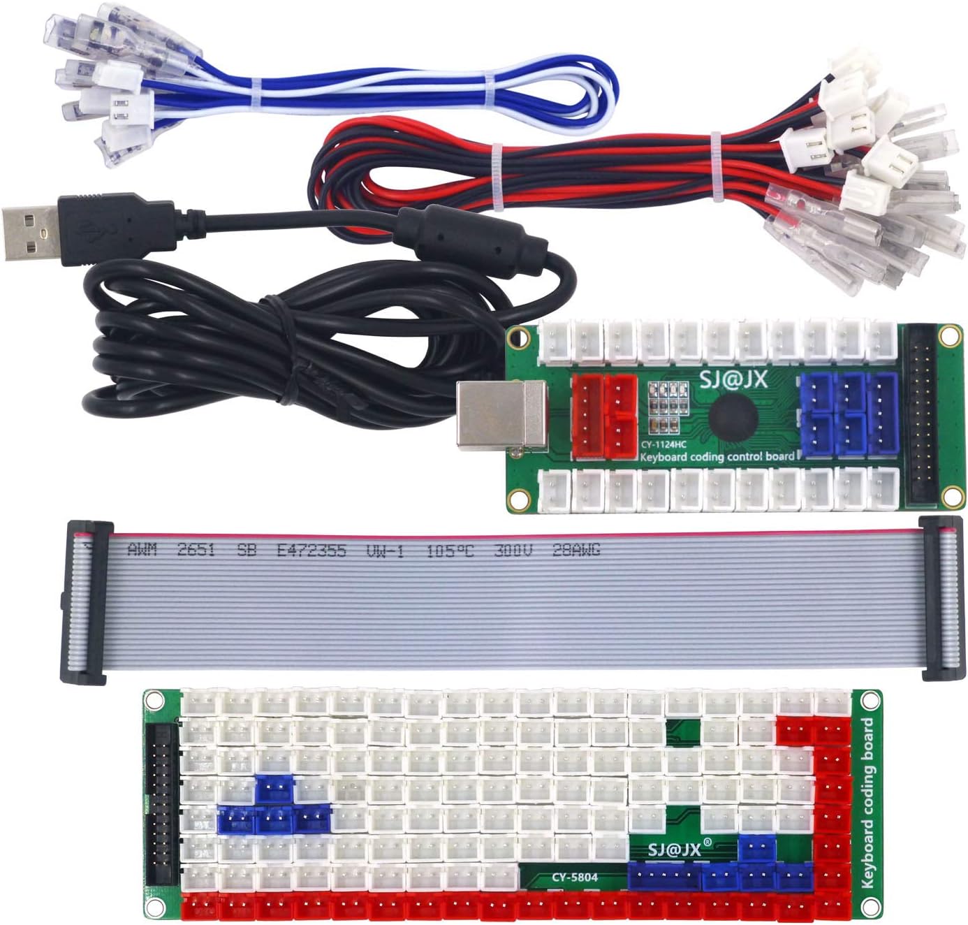 SJJX Development Keyboard Encoder Board Game Controller DIY LED