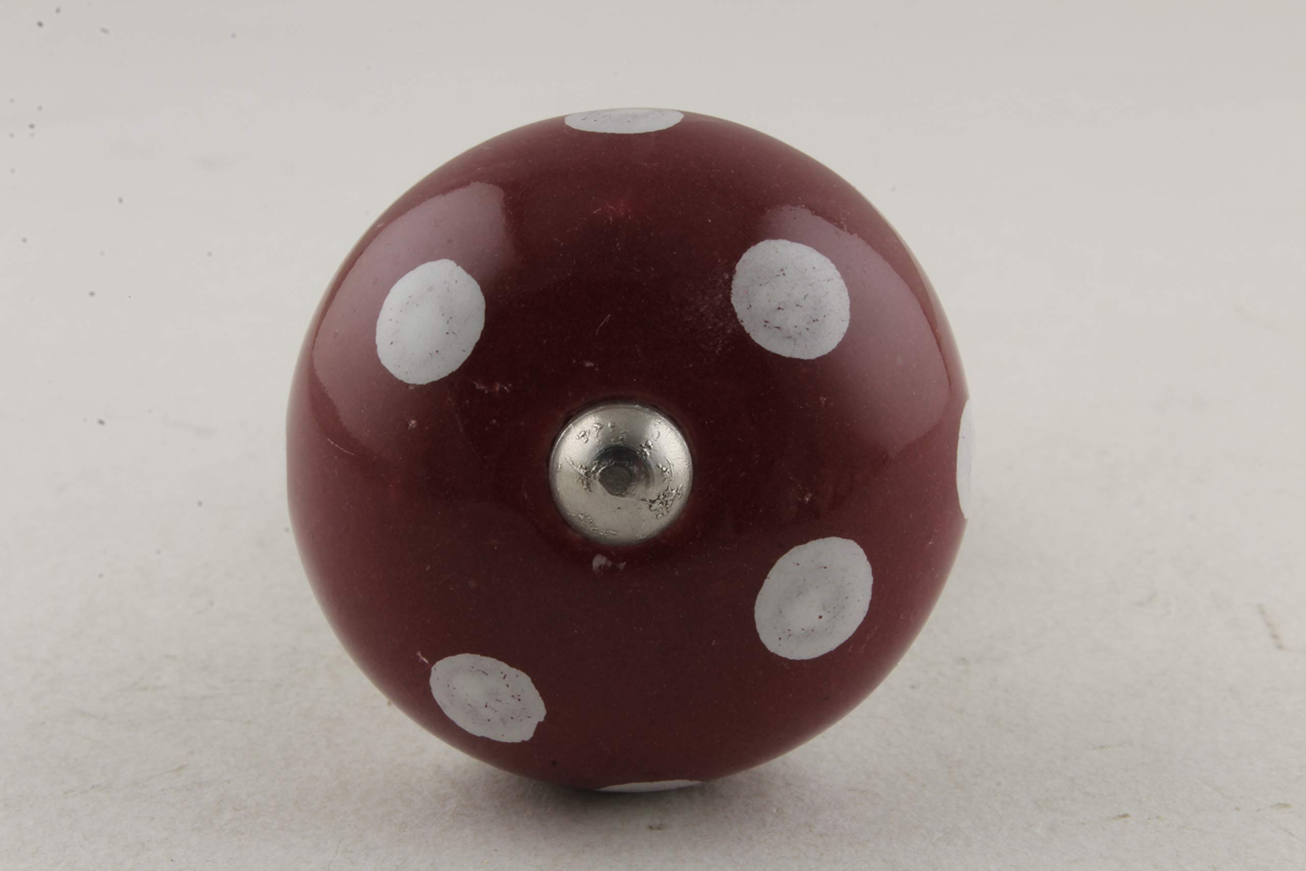 GenericS.K. Art Handcrafted Dot Cherry Wine Bottle Stoppers Cork Beer Ceramic Rubber Metal Sealer Cap Air Tight - 1 Piece