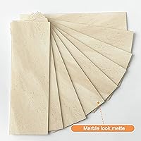 Vista 2 de VAOVI Azulejos de cocina para salpicaduras de despegar y pegar, calcomanías de pared de baño, azulejos de mármol para salpicaduras individuales