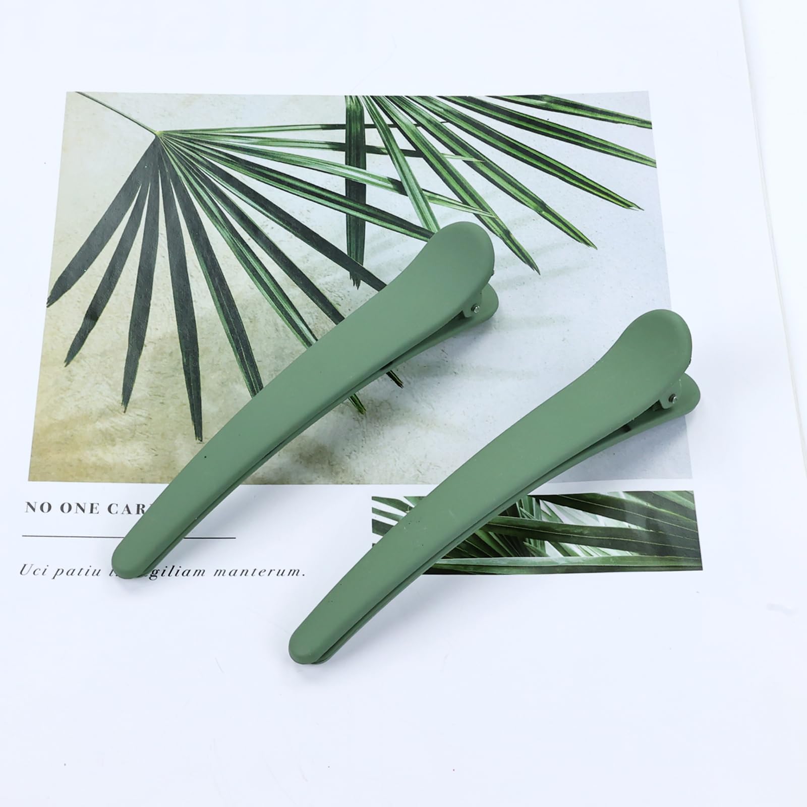 20 piezas/10 pares de pinzas largas de plástico mate de gran tamaño para peluquería peluquería seccionando pico de pato pinzas para el cabello, pasadores, accesorios para mujeres y niñas 7
