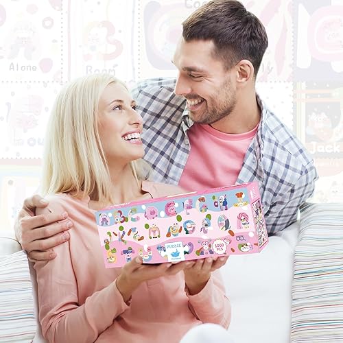 Vista 60 de MOMIBOOK Rompecabezas de 1000 piezas para adultos, rompecabezas de Civet Cat River View, imagen de pintura, rompecabezas de gato chino, desafiante