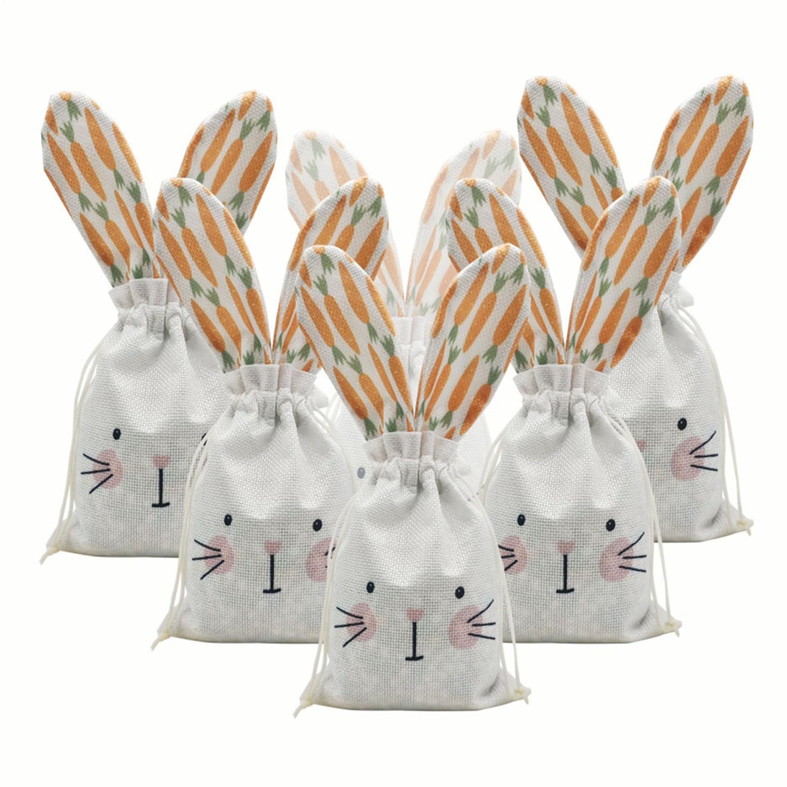 Bolsa de Dulces para Pascua de 6 unidades reutilizables con cordón para chocolates en el aula 8