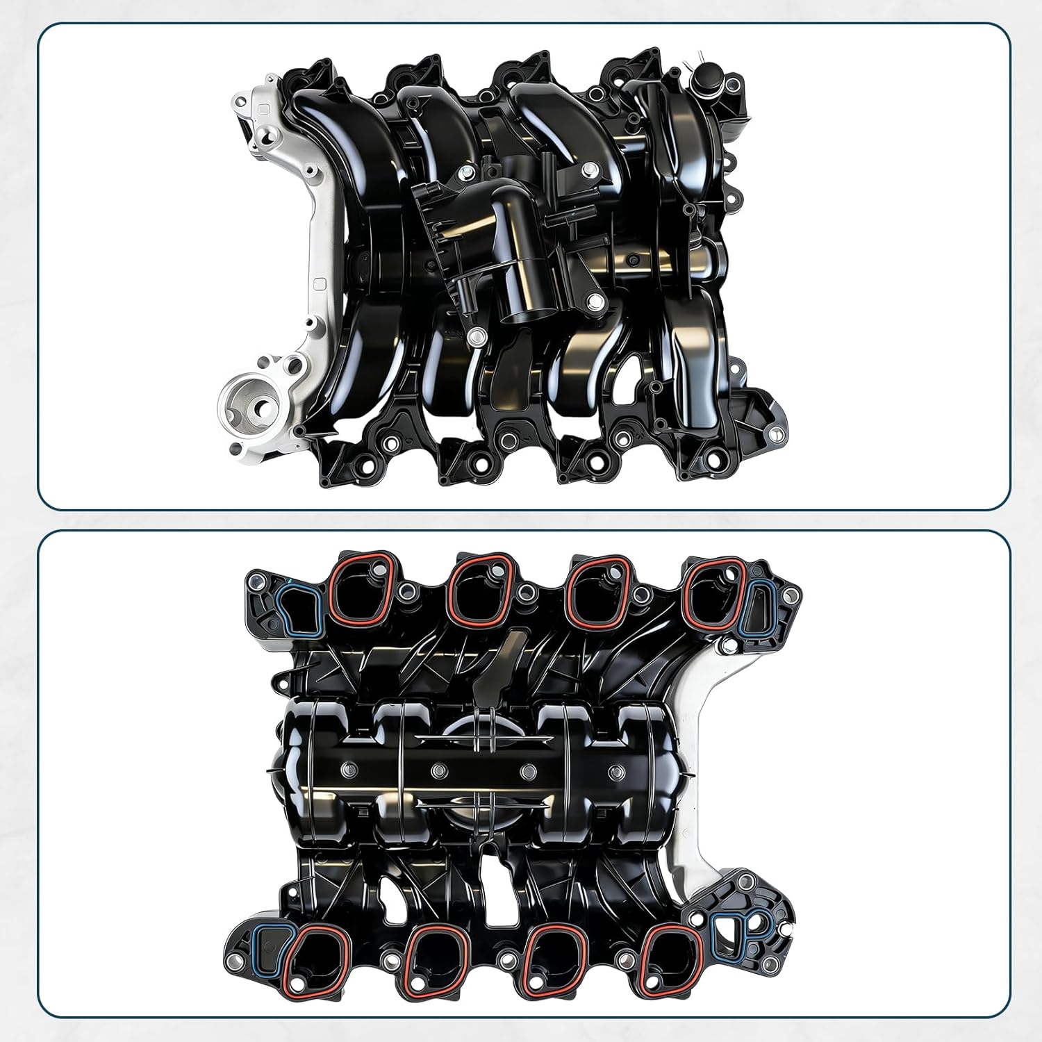 Engine Intake Manifold Compatible with Ford F-150 E-150 E-25 2007 2008 Lobo 2007 2008 2009 2010 2011 4.2L 4.6L 5.4L 6.2L V6 V8 Replaces 7L3Z-9424-F 019495456162 615-375