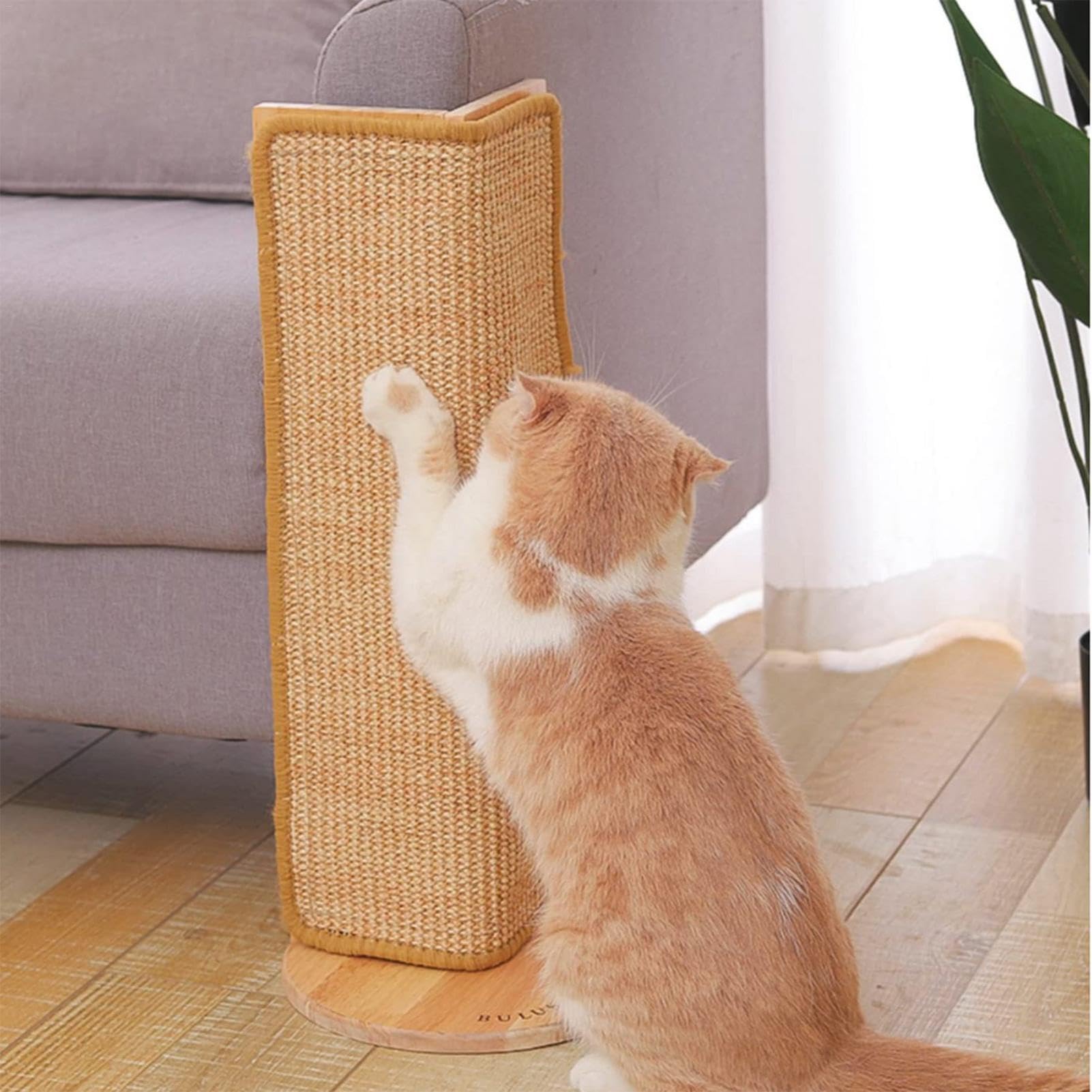 Tiragraffi angolare per gatti, in sisal, tappetino multiuso per animali | domestici, resistente all'usura, per giocare e rilassarsi