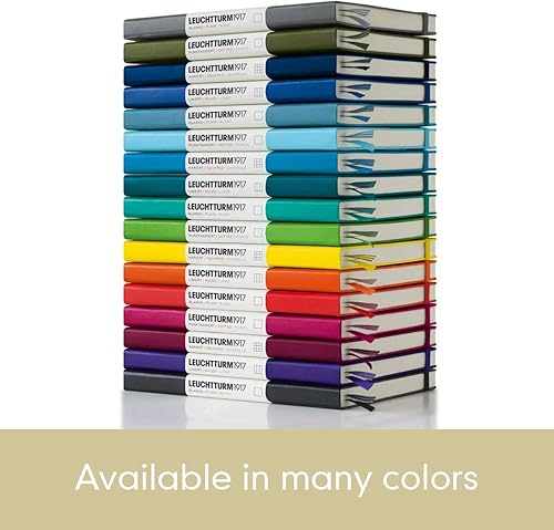 Vista 202 de LEUCHTTURM1917 - Cuaderno de tapa dura tamaño mediano A5-251 páginas numeradas para escribir y escribir en diario (Sol de raya, punteado)