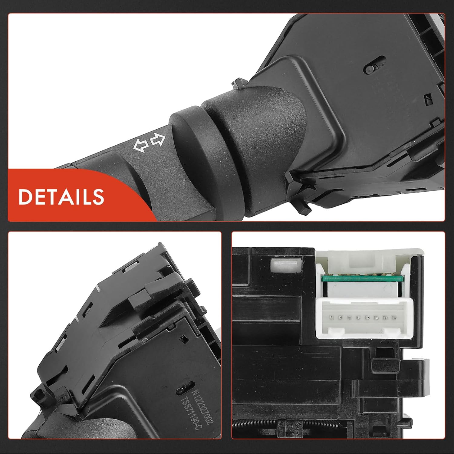 A-Premium Multifunction Switch Turn Signal Switch Compatible with Nissan Altima 2004-2006, Frontier 2005-2006, Pathfinder 2005-2007, with Fog Lights and Automatic Headlights