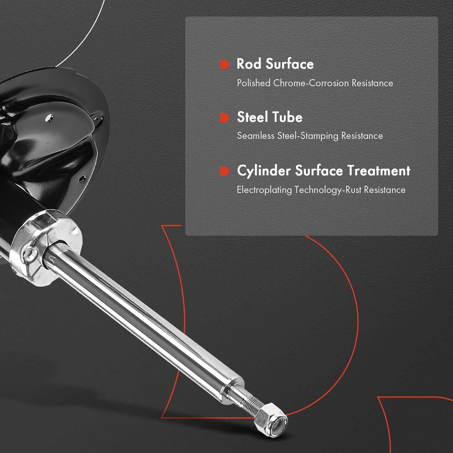 A-Premium Front Pair (2) Strut Assembly Compatible with Nissan Murano 2003 2004 2005 2006 2007 3.5L, Driver and Passenger Side