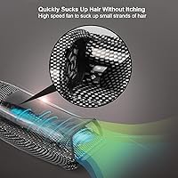 Vista 9 de Diydeg Cortadora de pelo eléctrica, luz de recarga USB, recortadora de pelo al vacío con succión automática de cabello, recortadora de pelo