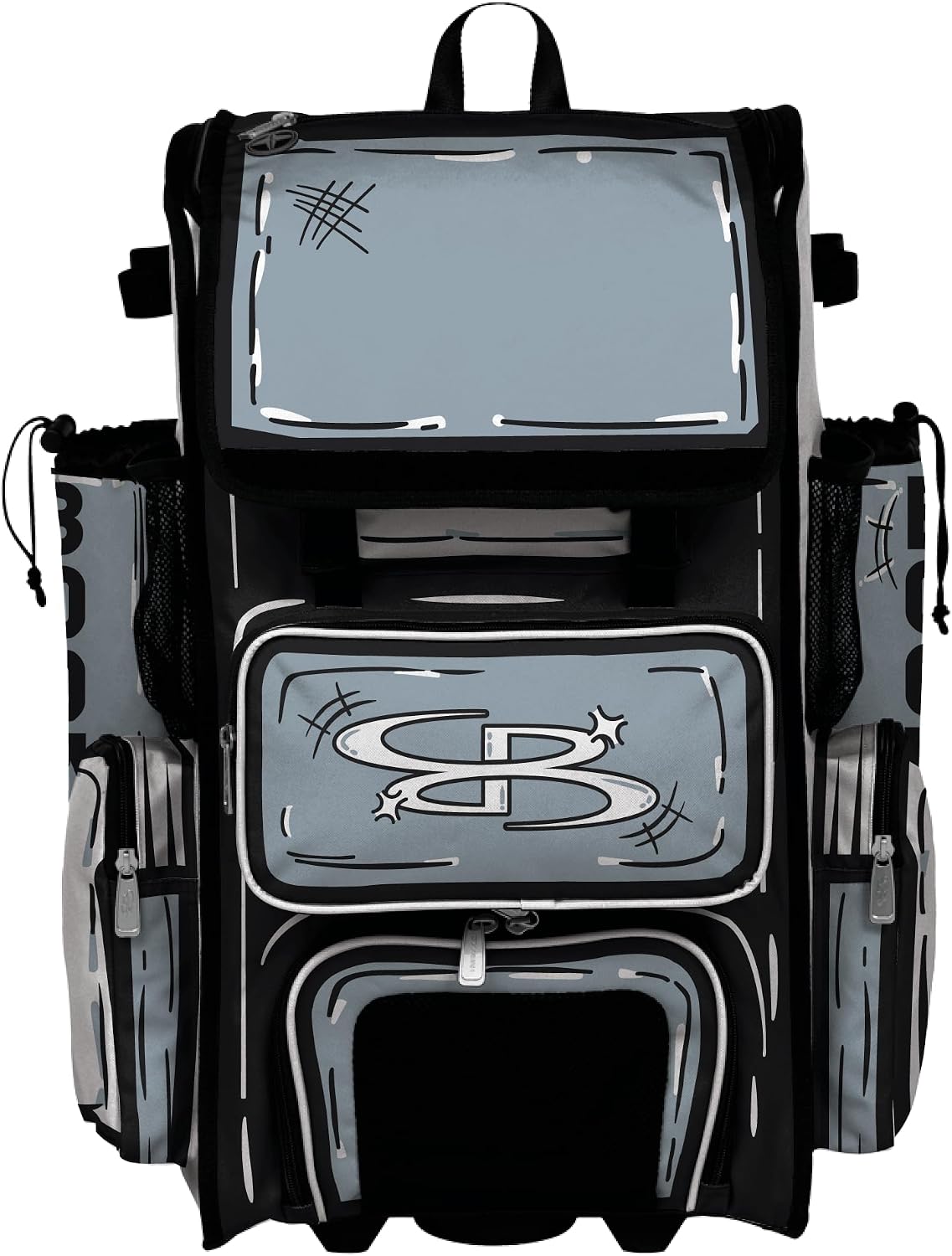 Boombah Superpack Hybrid Rolling Bat Bag - Wheeled & Backpack Version - Animate - Multiple Color Options