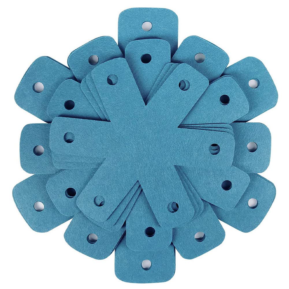 Hbbgdiy Pot Pan Protectors 12PCS Anti-Scratch Blue Stackable Pan Separators Mats for Cookware Protection, Ideal for Pots, Pans, Dishes and Non-Stick Cookware Storage