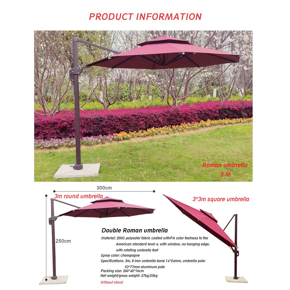 Zanzariera per Ombrellone,Ombrellone da Giardino Portatile per Esterni Set di schermi Screen House - Adatta per Gazebo,Ombrelloni Copertura per Reti Anti-Insett Bianco C300*300 * 230cm