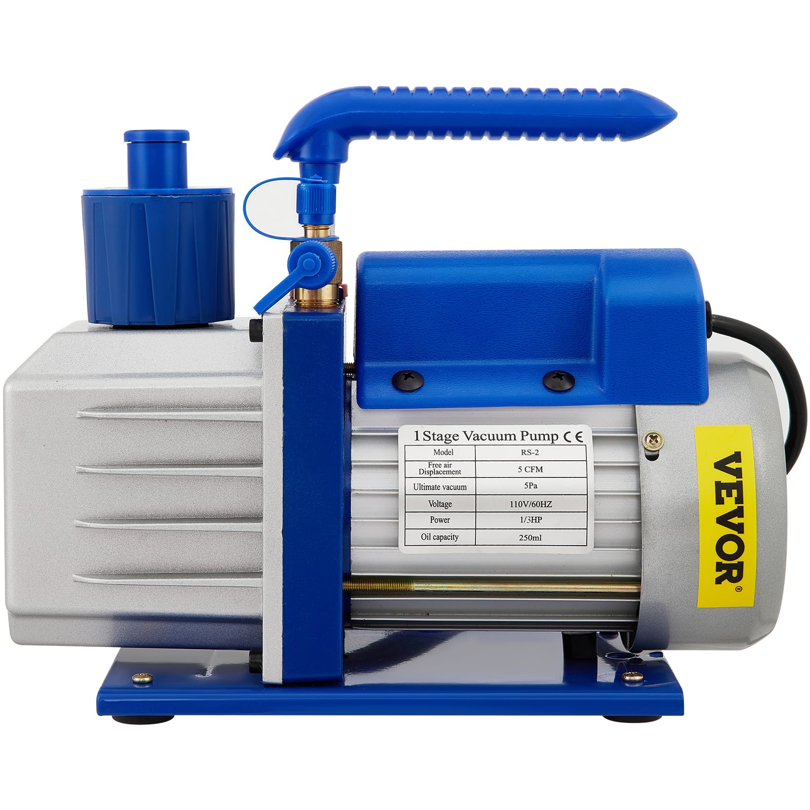 VEVOR 2 Gallonen Vakuumpumpe Vakuumkammer Unterdruckpumpe 4CFM 1/3HP Vakuumpumpe