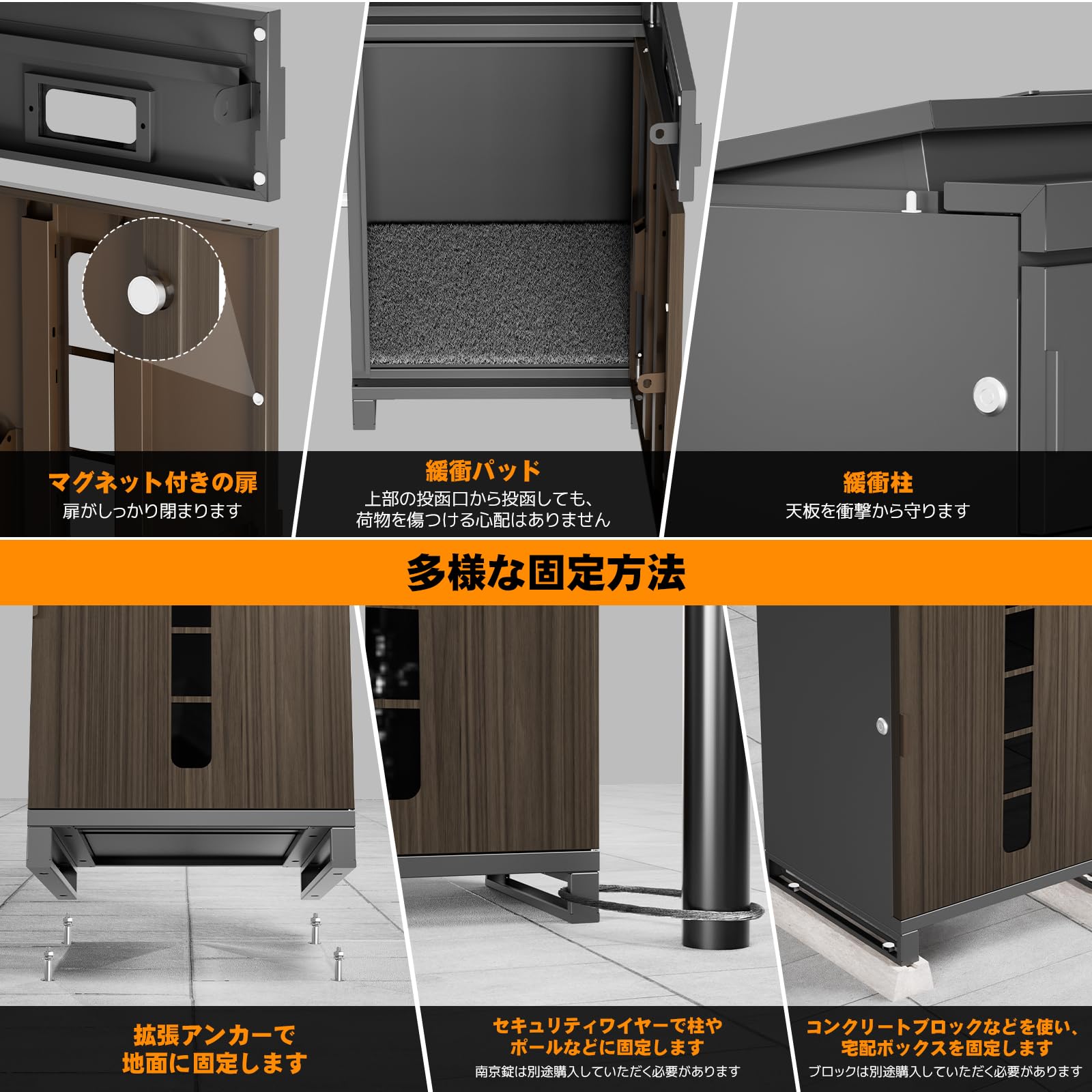Amazon.co.jp: 【複数投函可能/大容量】 宅配ボックス 宅配BOX 
