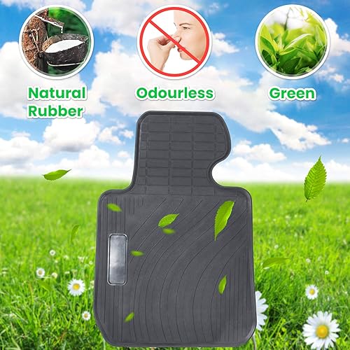 Miniatura 4 de Tapete para BMW Serie 34 F30 F31 F32 F33 F36 320i 328i 335i 2012-2018 y 2015+ F80 M3 de goma resistente para todo tipo de clima, ajuste