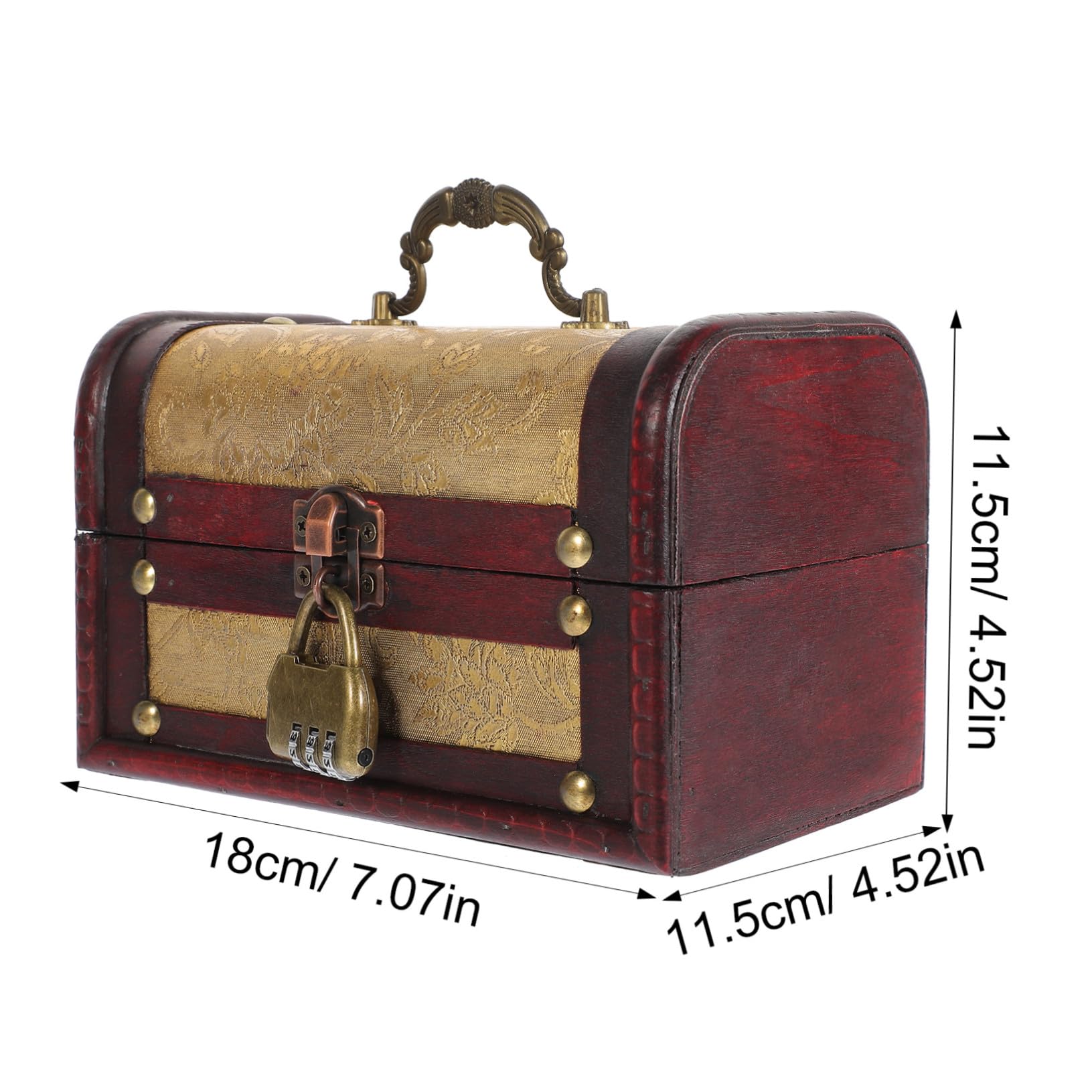Portagioie Vintage in Legno Scatola Organizer per Casa e Occasioni