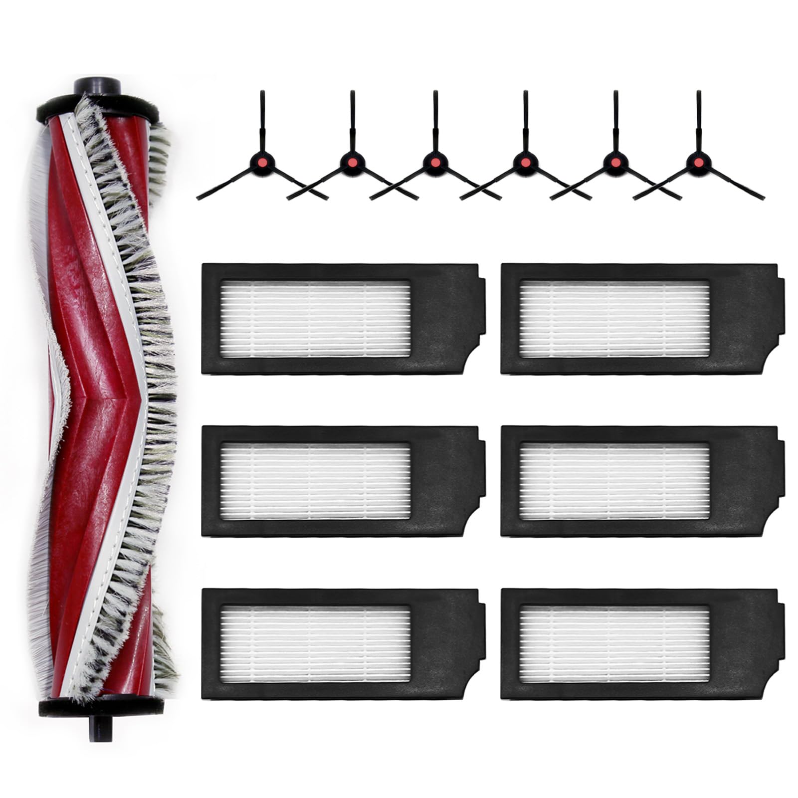Piezas de repuesto para robot aspirador Yeedi C12 Pro Plus Kit de accesorios de repuesto para Yeedi C12 Plus 13 piezas Cepillo giratorio Filtro de barrido