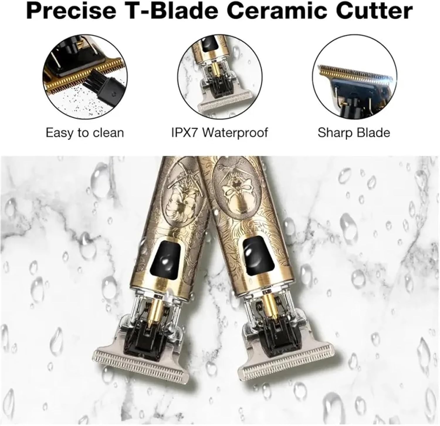 Hair Cutting Machine Hair Clippers Rechargeable Beard Shaver Professional Electric Hair Trimmer for Men Barber(Without Accessories)