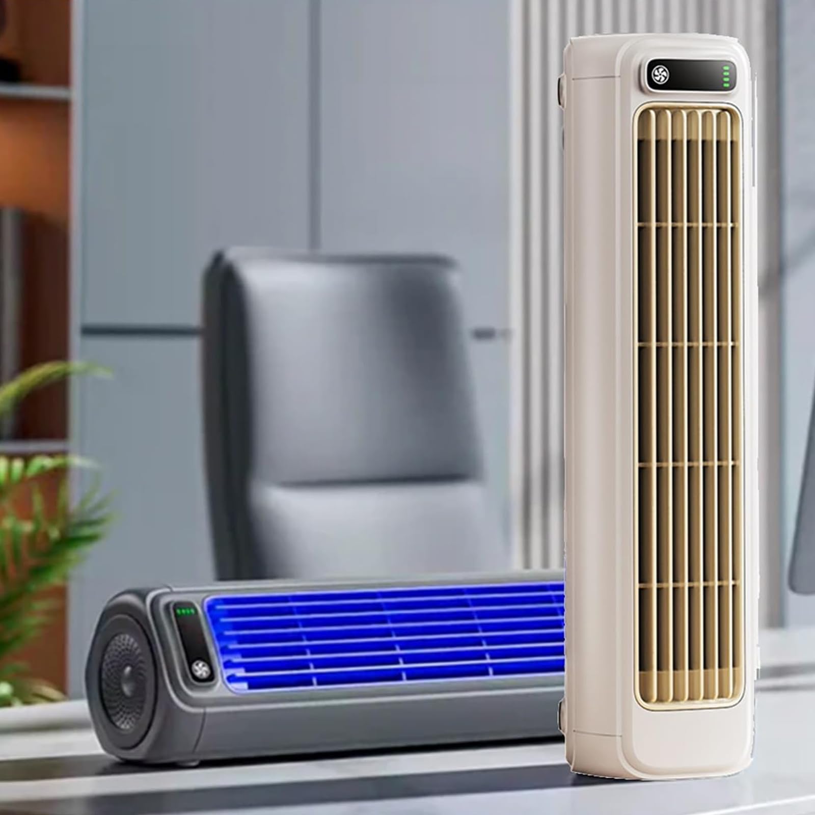 Festberg Cooling Ace, Portable Cooling Ace Air Conditioner, Cooling Fan for Room with 3 Speeds, Quiet Air Cooler, Rechargeable, For Bedroom, Office (Off-White)