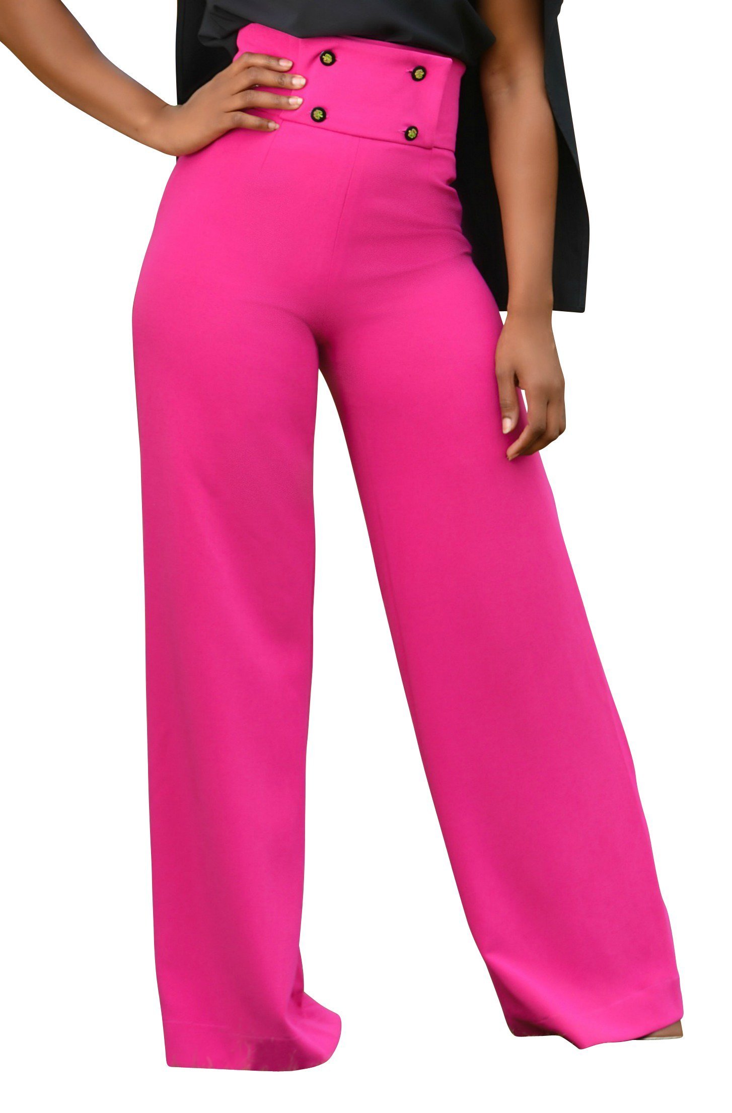HOT Pink HIGH Waist Pants 8