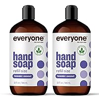 Vista 11 de Everyone Jabón Líquido para Manos, 12.75 Onzas (Paquete de 3), Menta Verde y Hierba de Limón, Limpiador a Base de Plantas con Aceites Esenciales