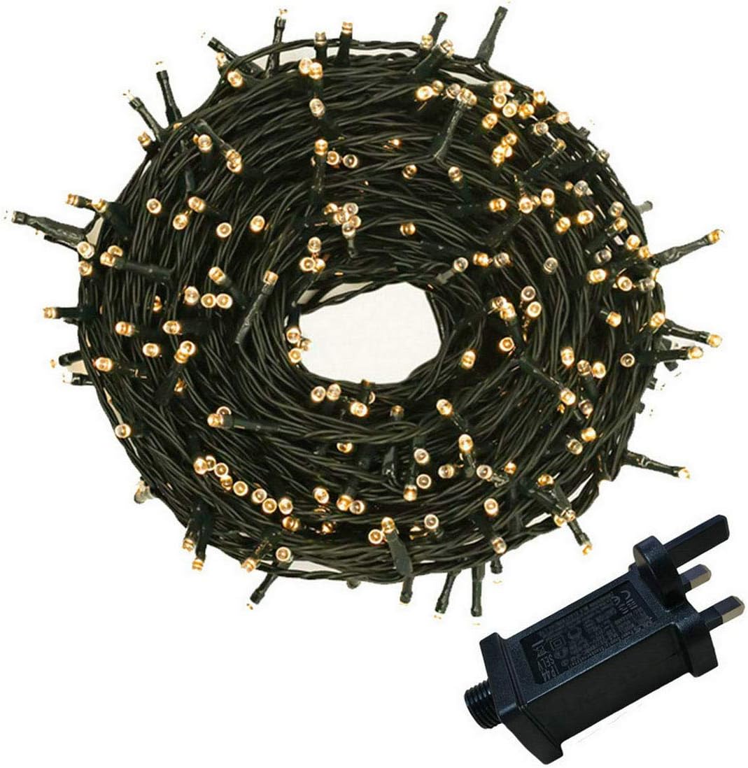YASENN Christmas Lights Mains Powered, Outdoor Fairy Lights 30m 300 LED